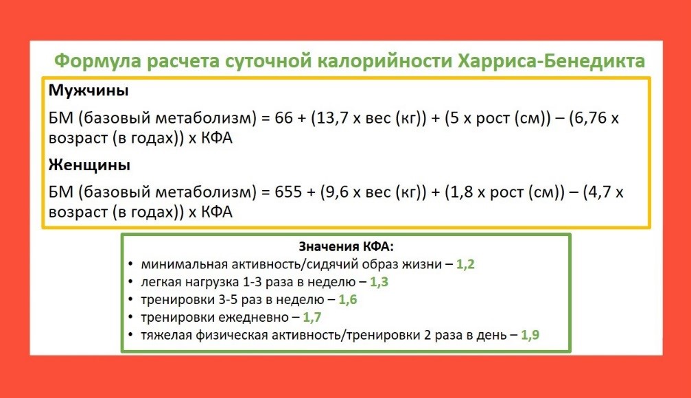 Неделя популяризации подсчета калорий