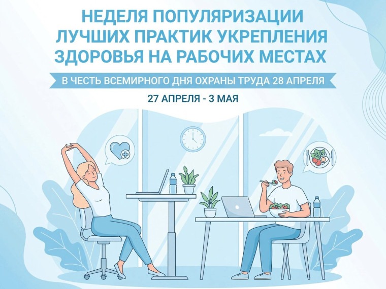 Неделя популяризации лучших практик укрепления здоровья на рабочих местах